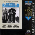 So Well Remembered LaserDisc RKO NEW Mills Scott Howard Drama