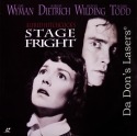 Stage Fright 1950 Vintage LaserDisc Hitchcock Dietrich Thriller